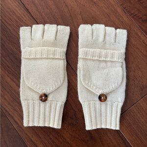 [J Crew] NWOT Women’s Cream Gloves Mittens